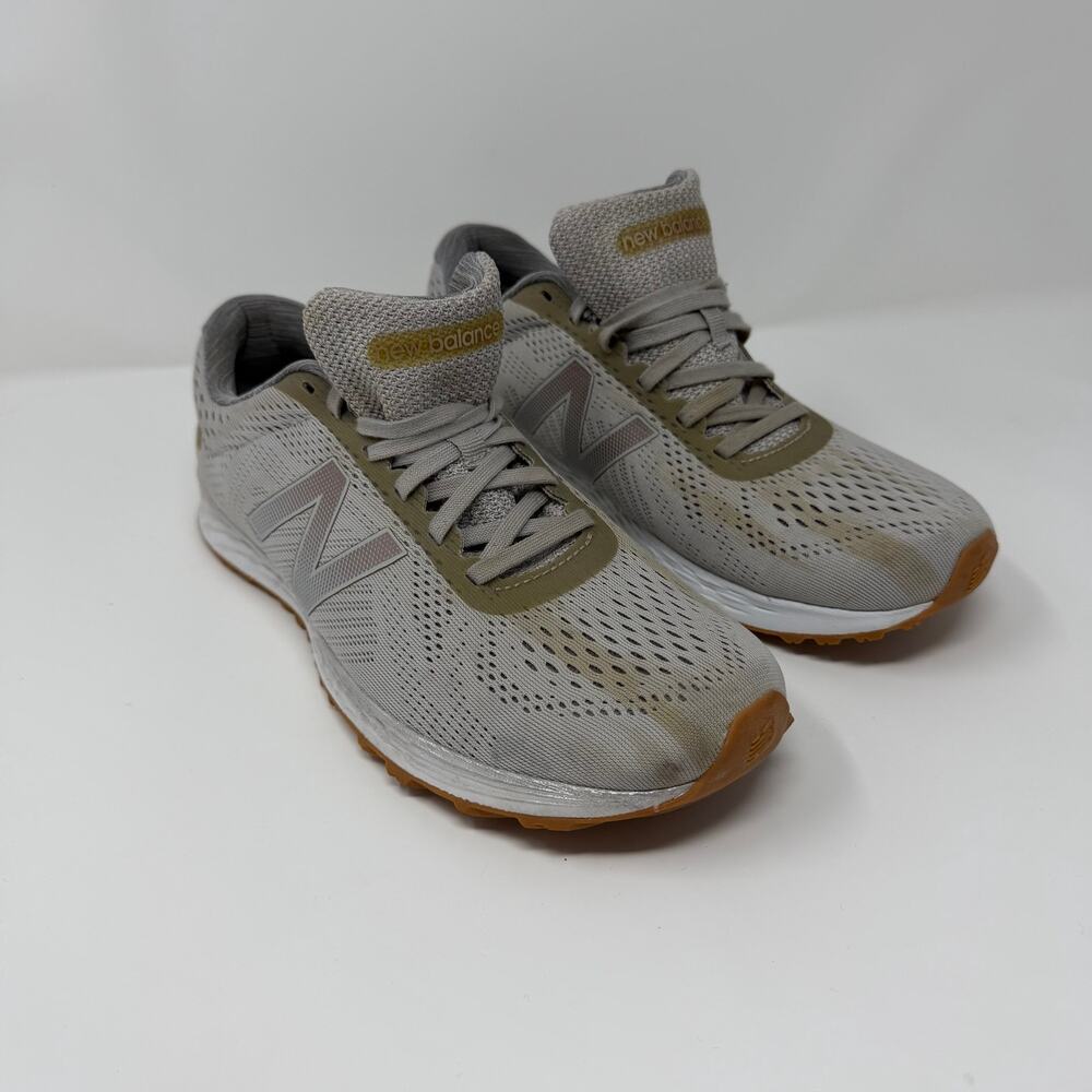 New Balance Fresh Foam Arishi Gray Gum Running Women 9B
